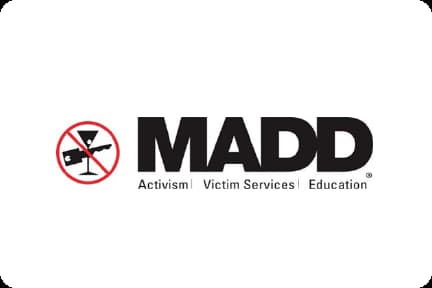The Madd logo is displayed on a white background