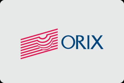 The Orix logo stands out on a clean white background